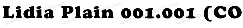 Lidia Plain 001.001 (COPY 1)字体转换